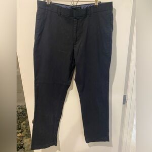 Banana Republic Navy Blue Chinos Cotton-Blend Straight Leg